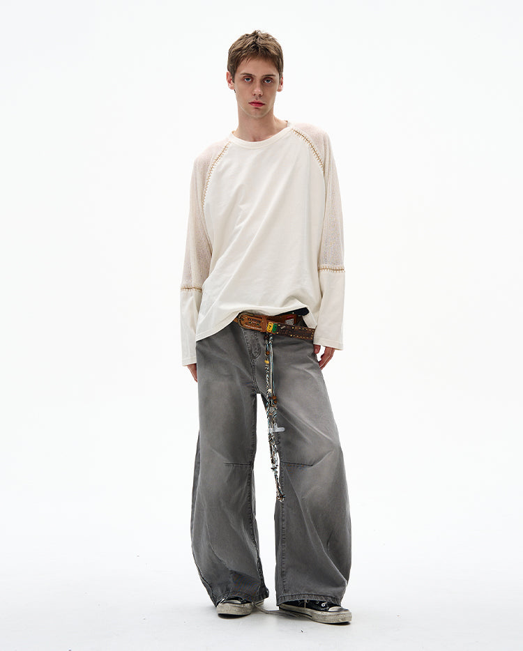 MADWITCH CONSTRUCTION KNIT TOP #OY2516