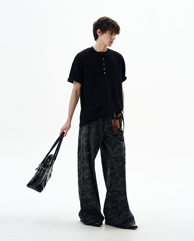 MADWITCH VINTAGE KNIT TEE #G1360
