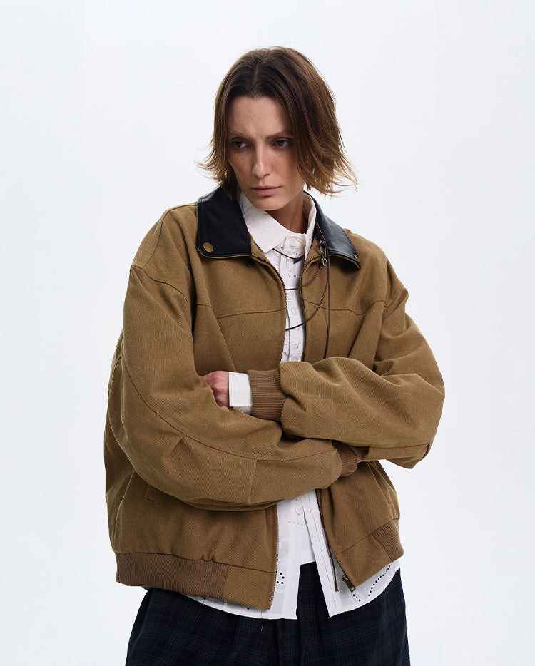 MADWITCH BARN STYLE COLOR-BLOCK JACKET #W218