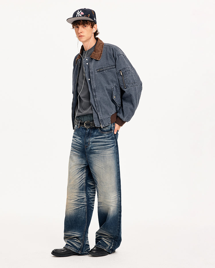 MADWITCH COLORBLOCK WORKWEAR BOMBER JACKET #CW1329