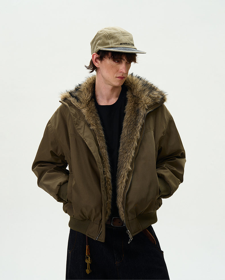 MADWITCH FAUX FUR PARKA COAT #990219