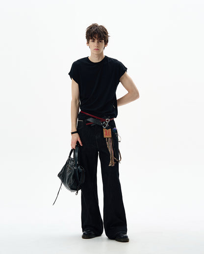 MADWITCH WING-SLEEVE STRUCTURED TEE #27342