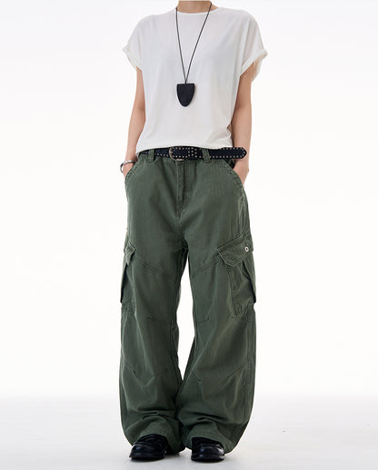 MADWITCH UTILITY RELAXED FIT PANTS #CK3557