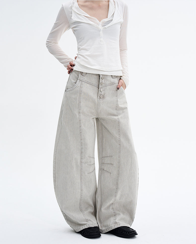 MADWITCH SNAP SLUNG TROUSERS #Z043