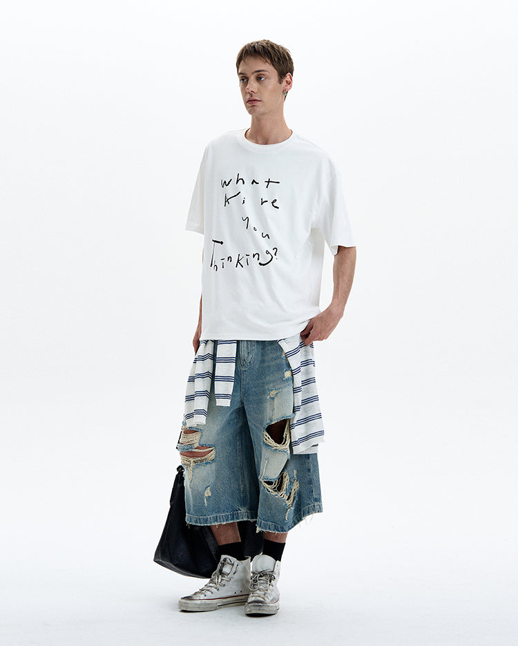 MADWITCH HAND DRAWN GRAPHIC TEE #UT007