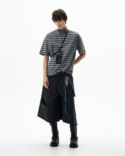 MADWITCH HALF-ZIP DESIGN TSHIRT #6973