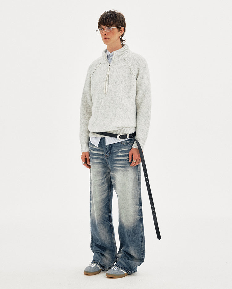 MADWITCH SPLIT NECK SWEATER #MFY238