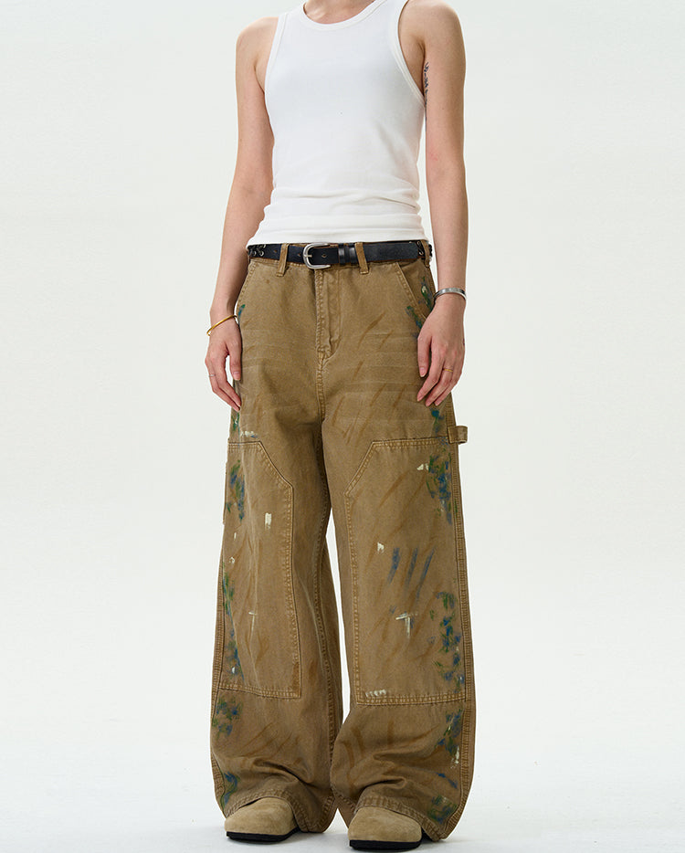 MADWITCH STRAIGHT LEG LOGGER PANTS #D1669