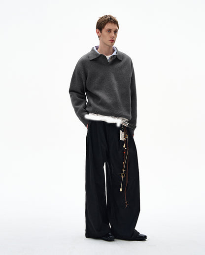 MADWITCH UNISEX KNITTED POLO SWEATER #6301