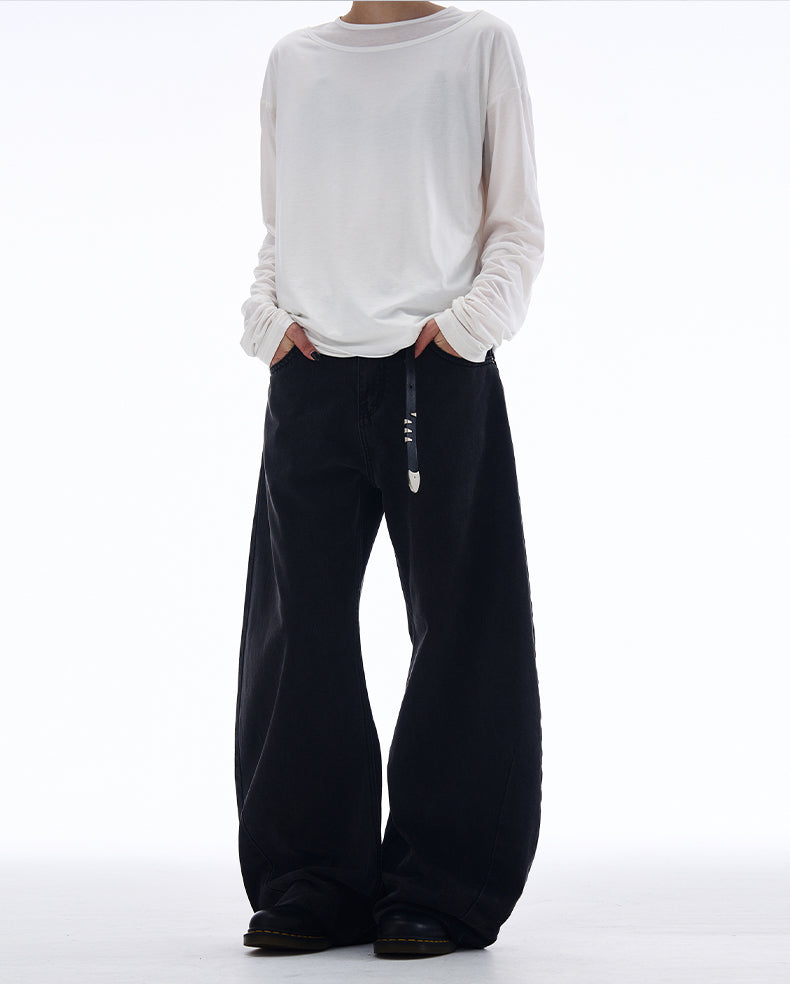 MADWITCH SCIMITAR-STYLE CASUAL JEANS #G6661