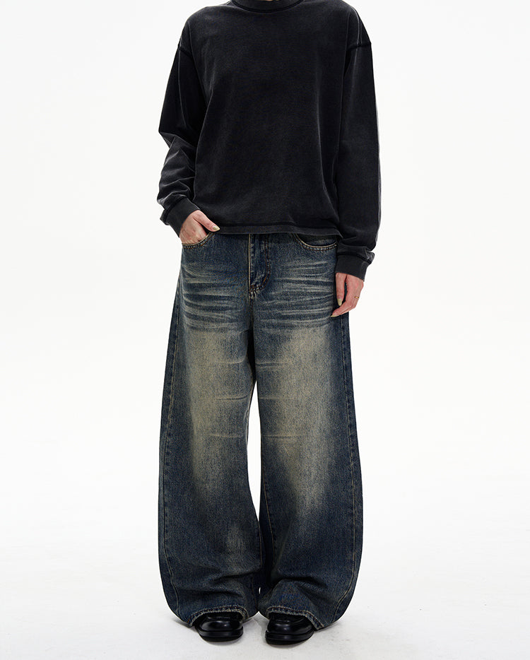 MADWITCH VINTAGE WIDE JEANS #8612