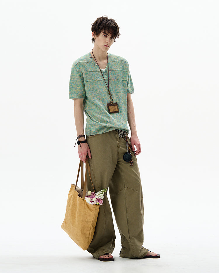 MADWITCH ELEGANT V-NECK TEE #YF897