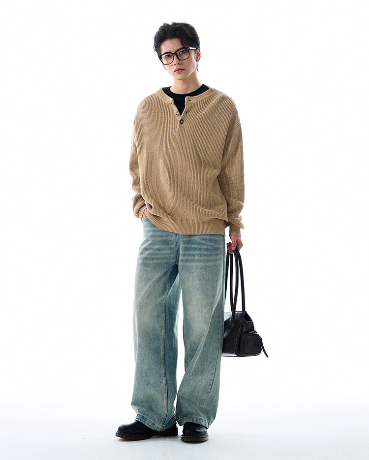 MADWITCH LOOSE KNITTED SWEATER #MFY213