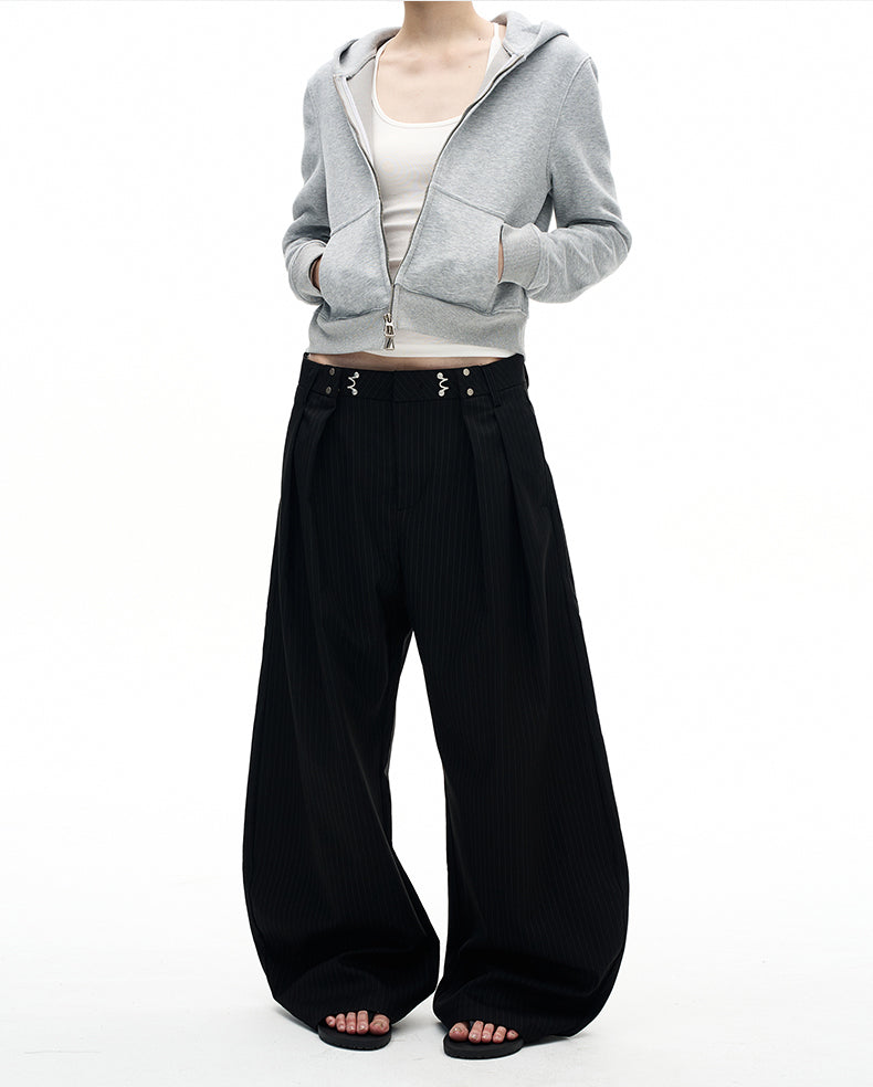 MADWITCH VINTAGE STRIPED WIDE PANTS #CK6857