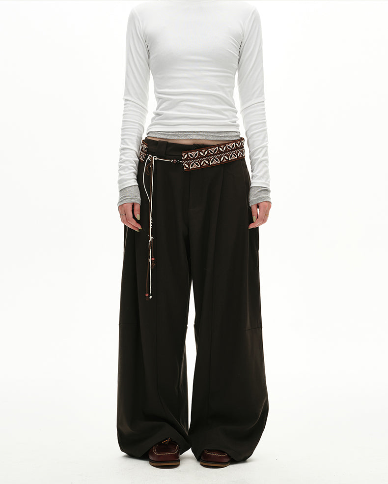 MADWITCH PLEAT DRAPE TROUSERS #UTU032