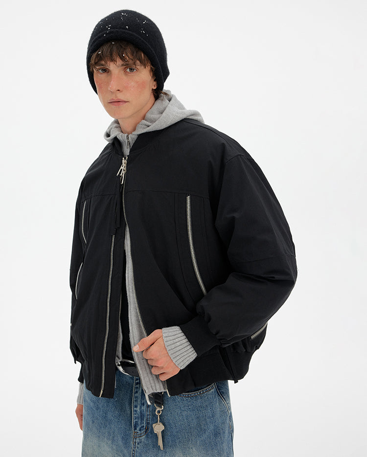 MADWITCH VINTAGE ZIP DOWN JACKET #7717
