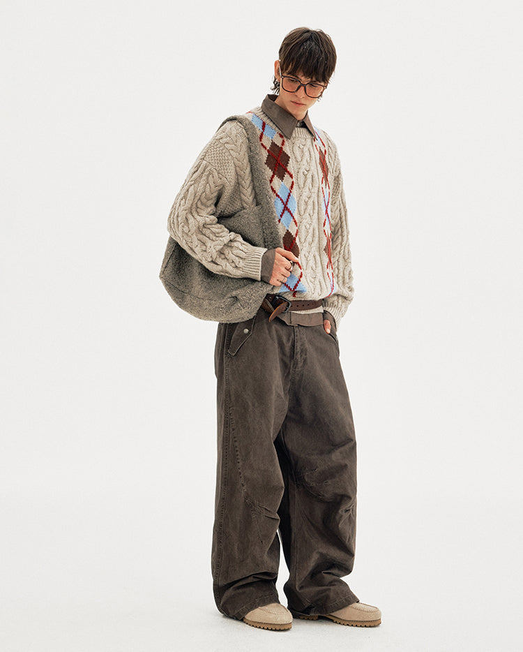 MADWITCH DIAMOND TWIST KNIT #AW25303