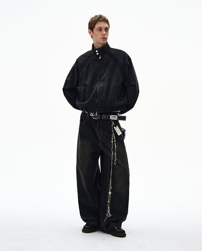 MADWITCH UNISEX VINTAGE MANDARIN COLLAR JACKET #6279