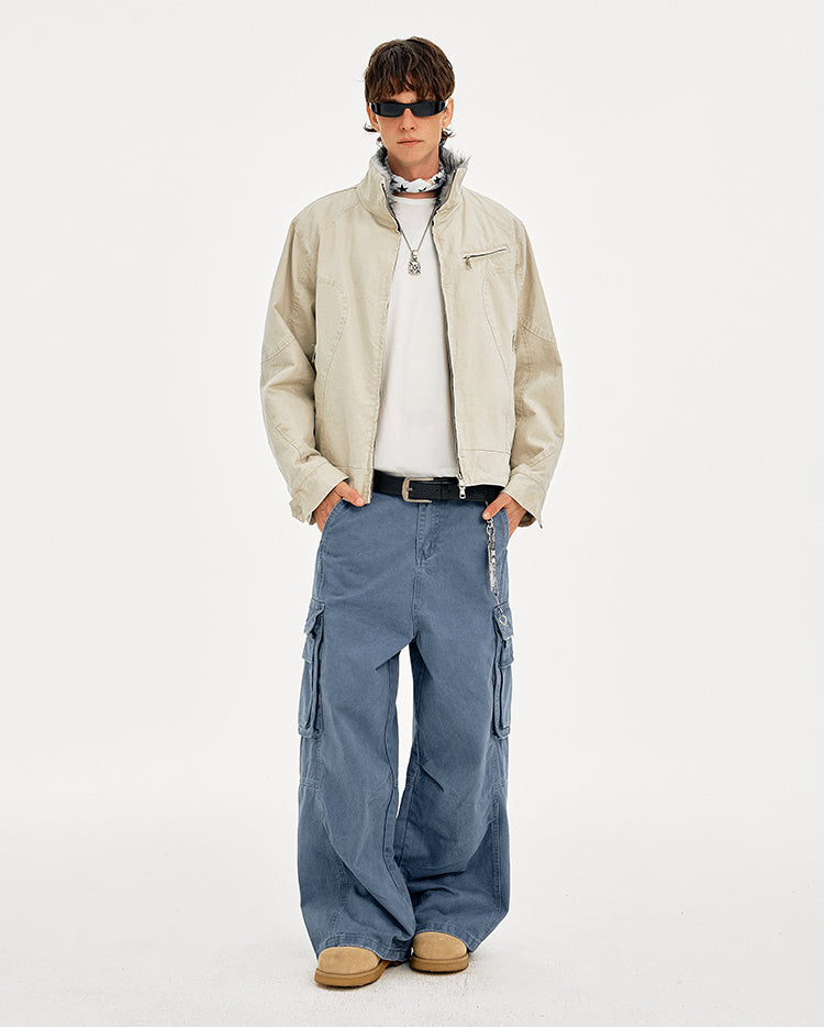 MADWITCH DECONSTRUCTED VINTAGE QUILTED FUR JACKET #AW25163