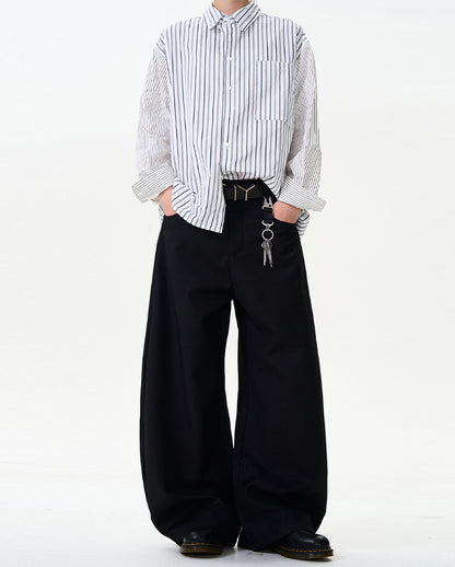 MADWITCH BLADE-CUT RELAXED TROUSERS #NR7182