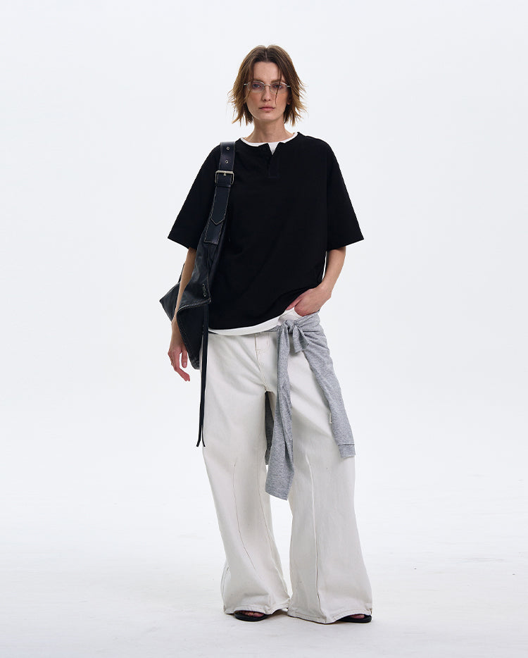 MADWITCH LAYERED DESIGN SHIRT #AW2549