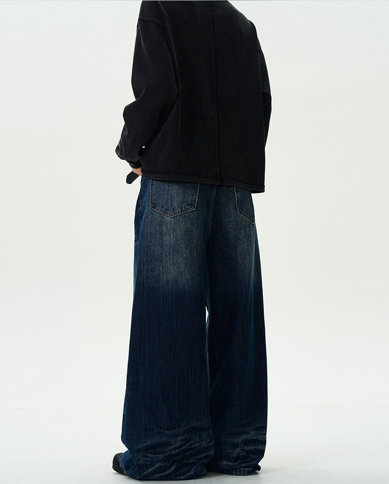 MADWITCH WASHED VINTAGE DENIM JEANS #FX059