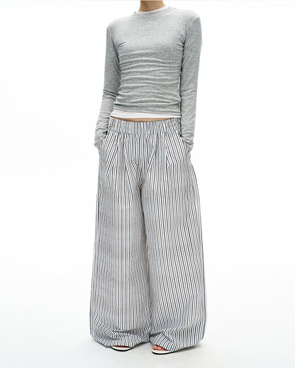 MADWITCH LAZY STRIPE TROUSERS #C935