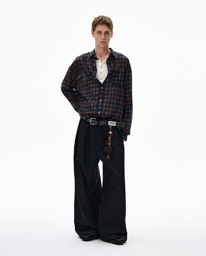 MADWITCH UNISEX VINTAGE OLD MONEY STYLE LONG SHIRT #CR606