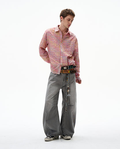 MADWITCH UNISEX BUBBLE COTTON LONG SLEEVE SHIRT #CR6218