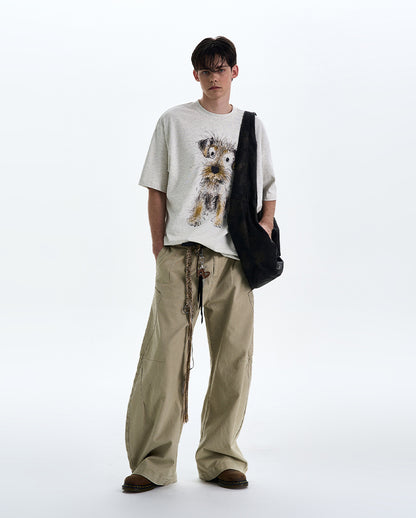 MADWITCH PUPPY PRINT TEE #990599