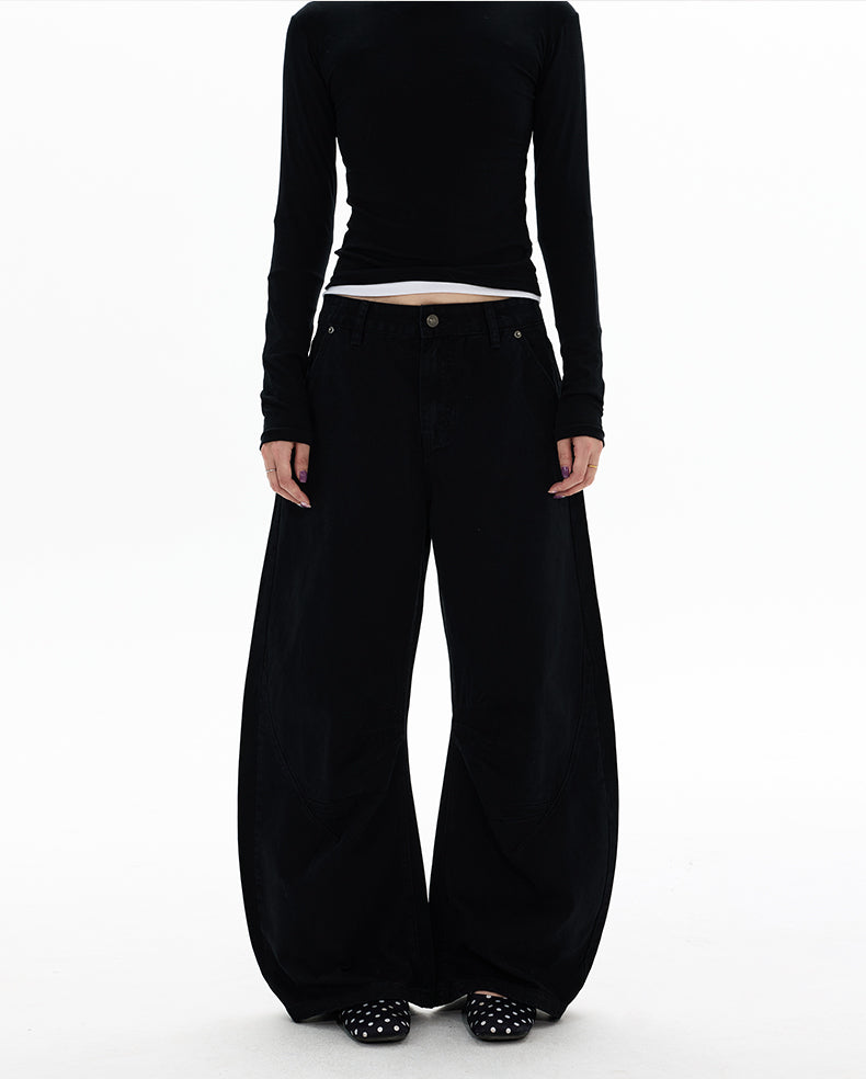 MADWITCH DECONSTRUCTED WASHED WIDE PANTS #DR7701