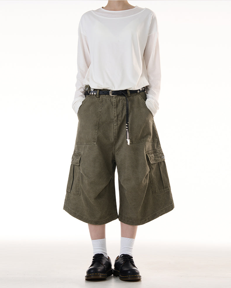 MADWITCH VINTAGE WORKWEAR SHORTS #CK238D