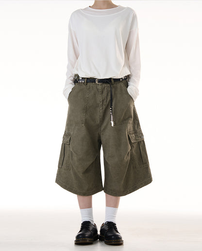 MADWITCH VINTAGE WORKWEAR SHORTS #CK238D