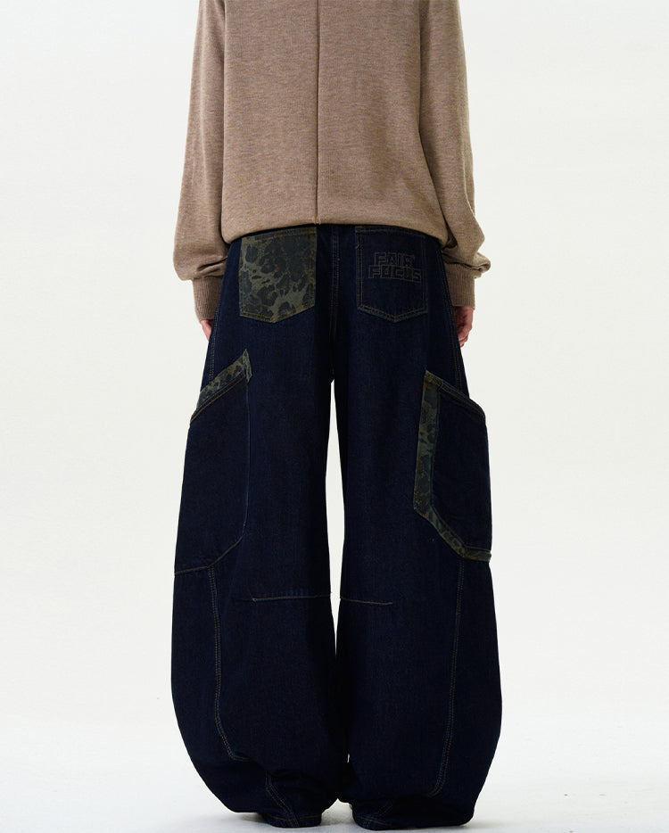 MADWITCH CAMOUFLAGE PATCHWORK PANTS #L467