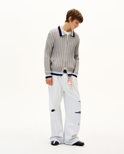 MADWITCH UNISEX KNIT CARDIGAN SWEATER #AK064