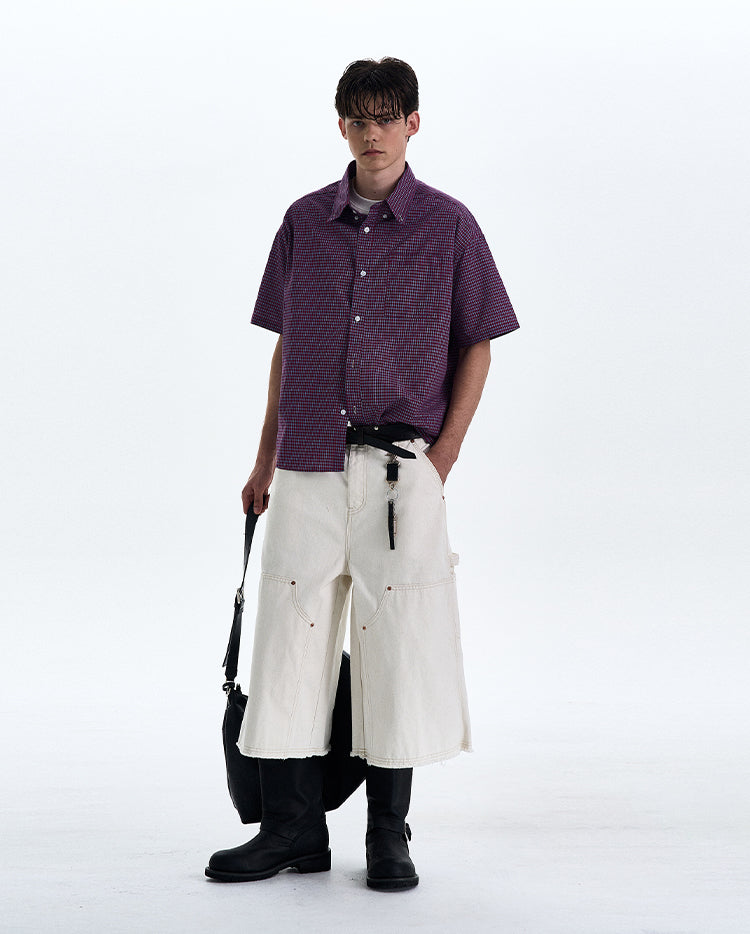 MADWITCH VINTAGE PLAID SHIRT #CR223