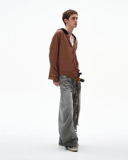 MADWITCH UNISEX COMMUTER HOODED SHIRT #CR602