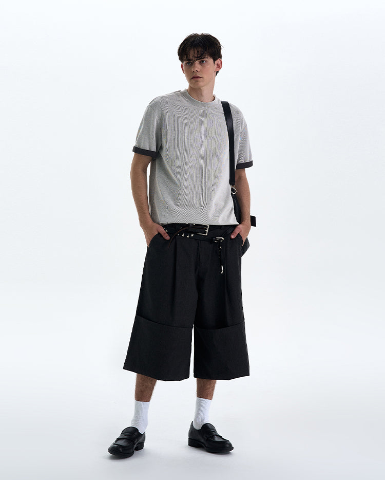 MADWITCH COLOR BLOCK SHORT TEE #C1980C25