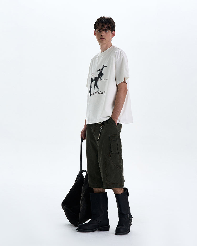 MADWITCH STREET STYLE PRINT TEE #RT196