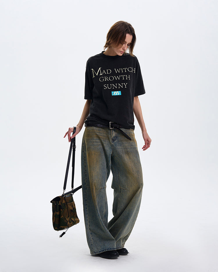 MADWITCH INS STYLE CASUAL SHORT-SLEEVE T-SHIRT #MD4139