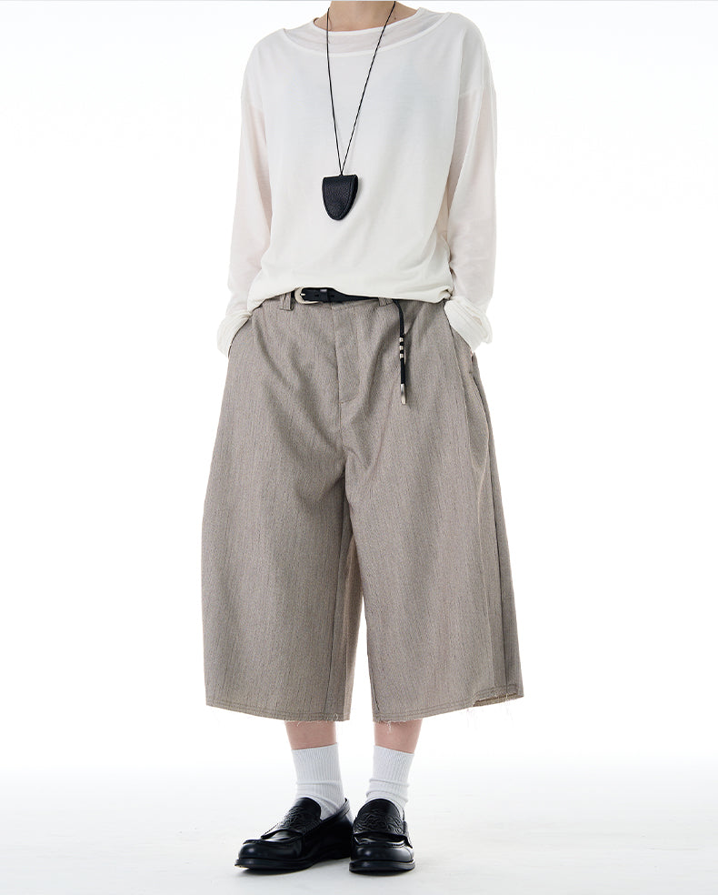 MADWITCH RAW HEM MINIMAL TROUSERS #CK257D