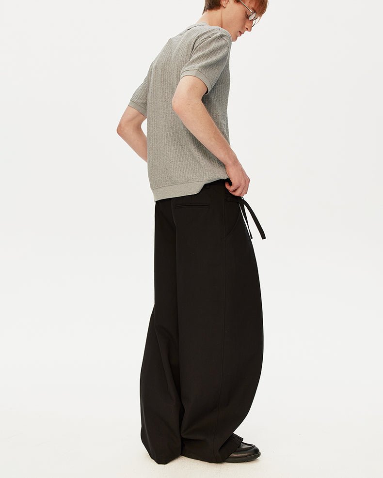 MADWITCH WIDE DRAPED TROUSERS 56013K - MadWitch Store