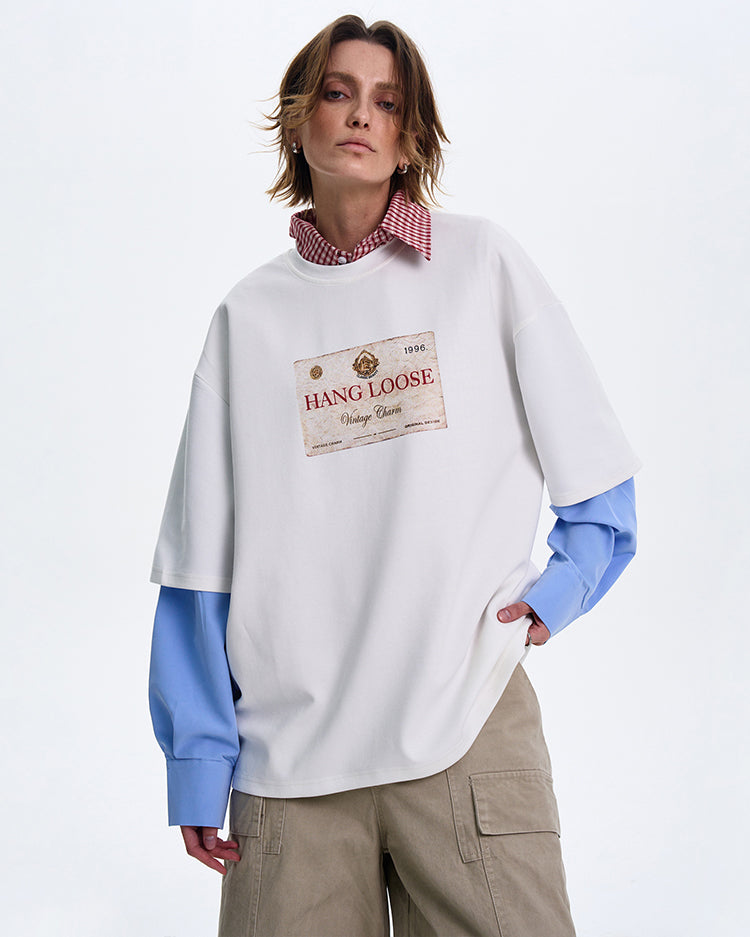 MADWITCH COUPLE’S CASUAL LONG-SLEEVE SHIRT #T555