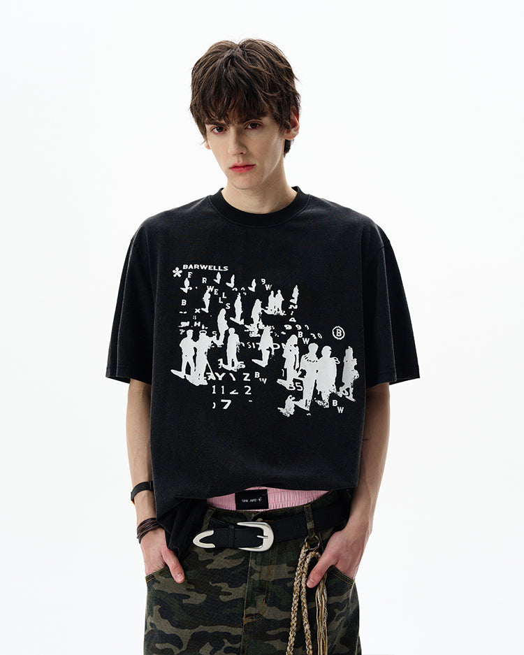 MADWITCH ARTISTIC PRINTED TEE #25707