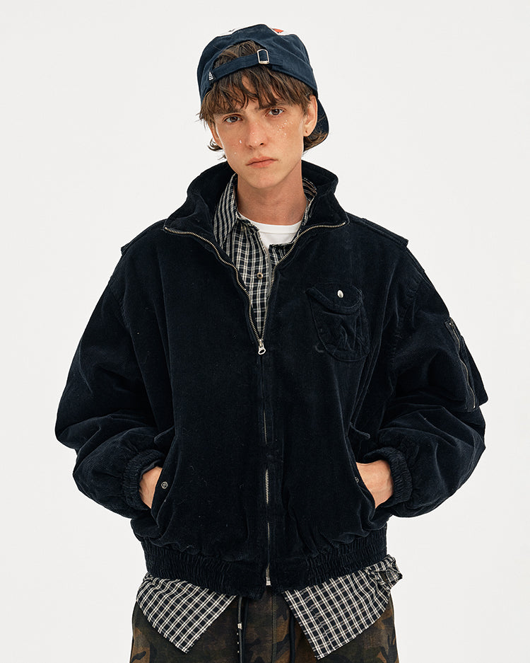 MADWITCH CORDUROY WORKWEAR QUILTED JACKET #25558