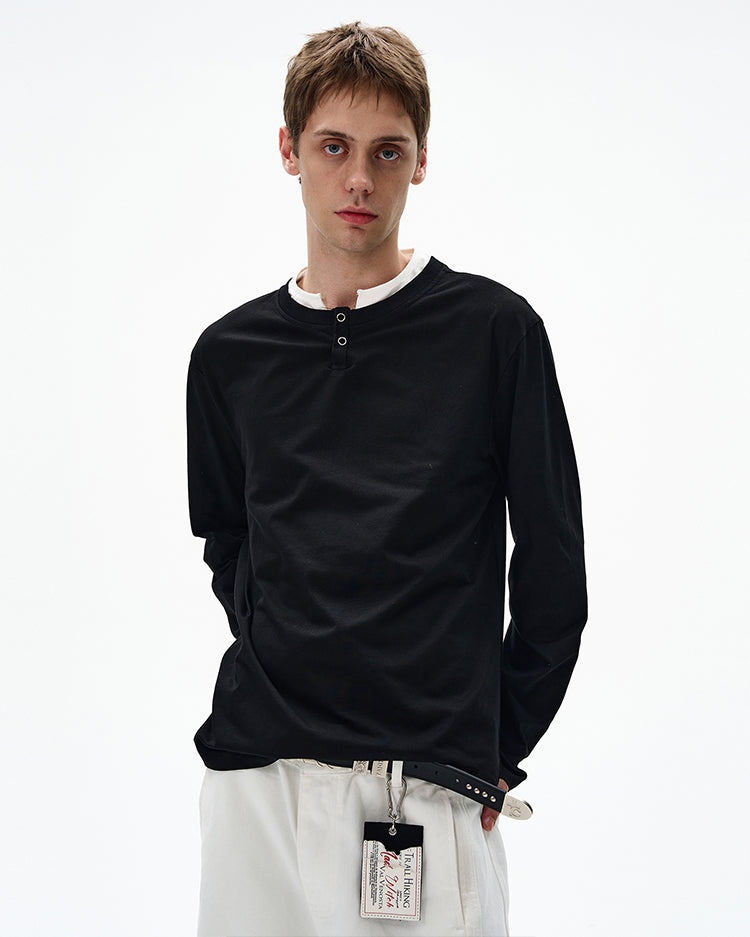 MADWITCH CLEAN FIT FAUX LAYERED SHIRT #RT30