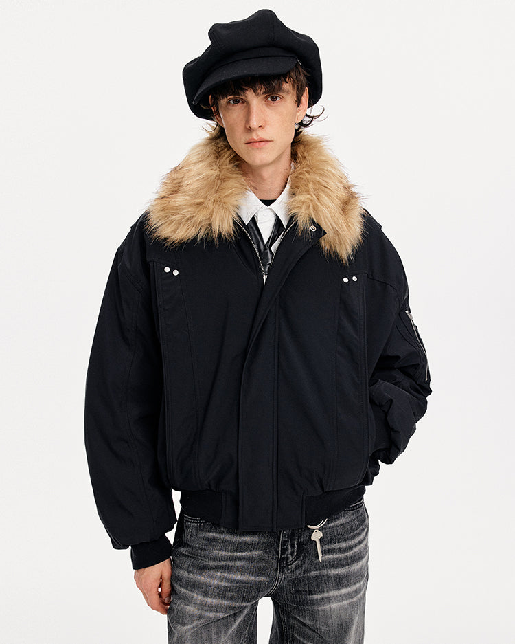 MADWITCH PATCHWORK FUR WORKWEAR JACKET #990260