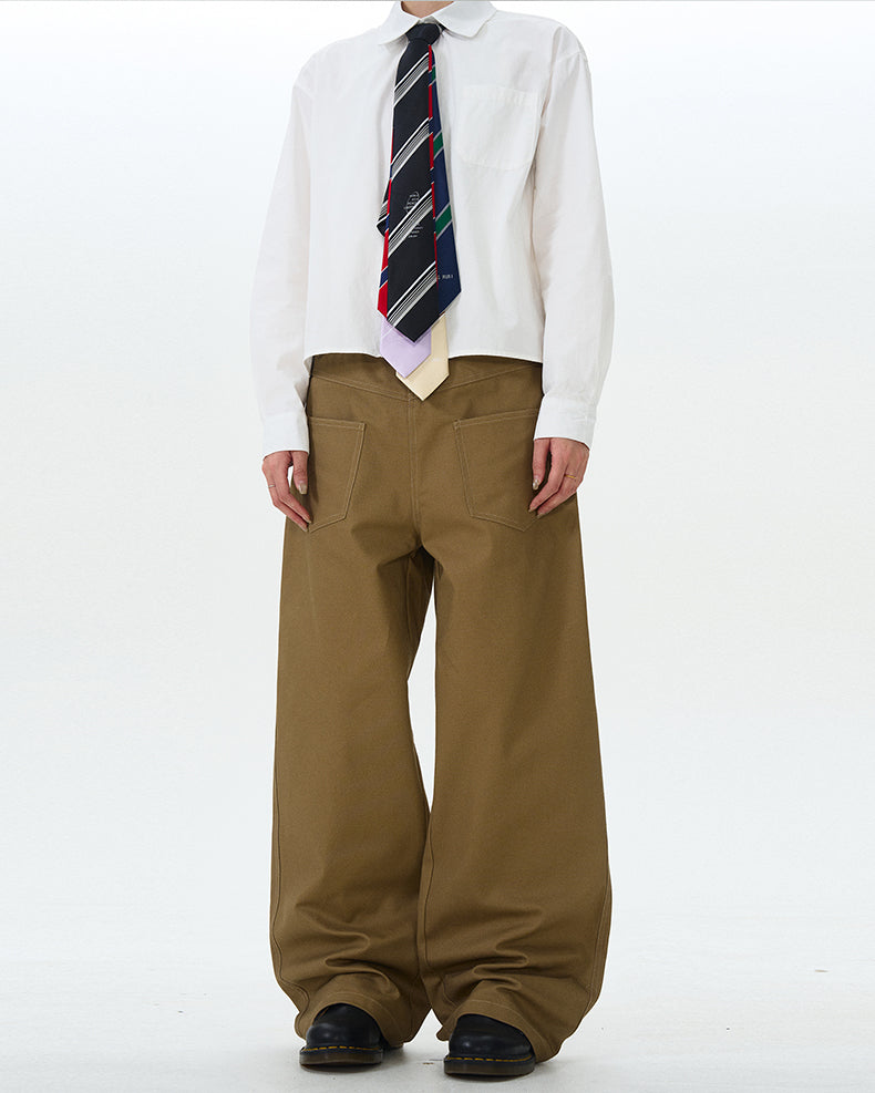 MADWITCH INVERTED SIMPLE CASUAL PANTS #L528