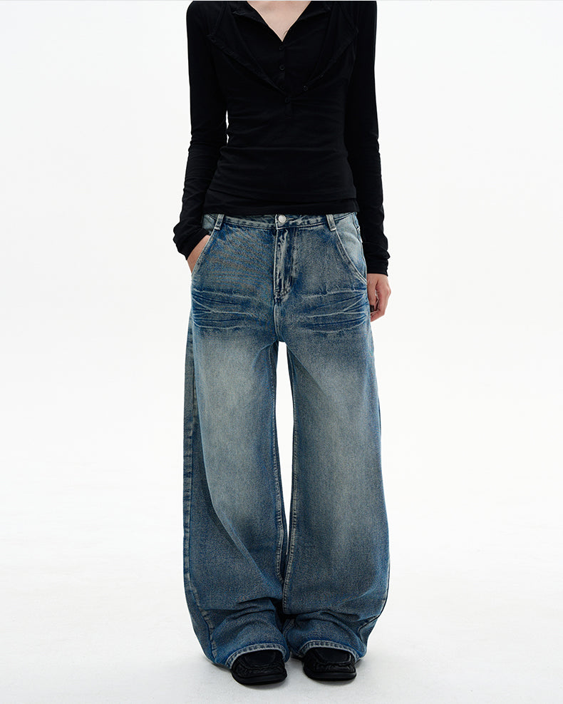 MADWITCH CRACK STRAIGHT DENIM #G6426