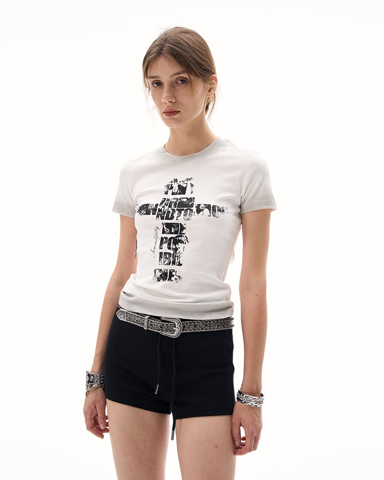 MADWITCH WAIST-DEFINING BABE TEE #22682C25